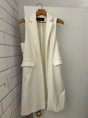 Zara Basic White Labeled sleevless Blazer size S